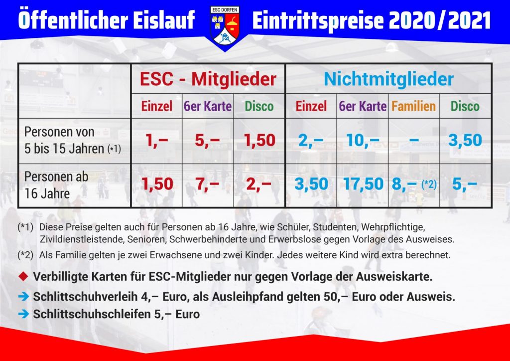 Eintrittspreise | ESC Dorfen